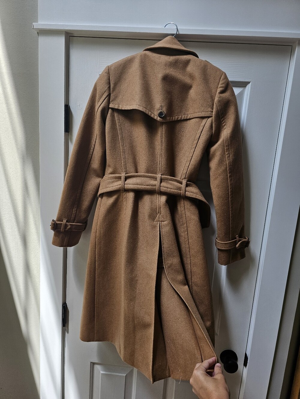 $365 J. Crew Icon Trench Coat in Italian Wool-Cashmere Nello Gori - Picture 13 of 13